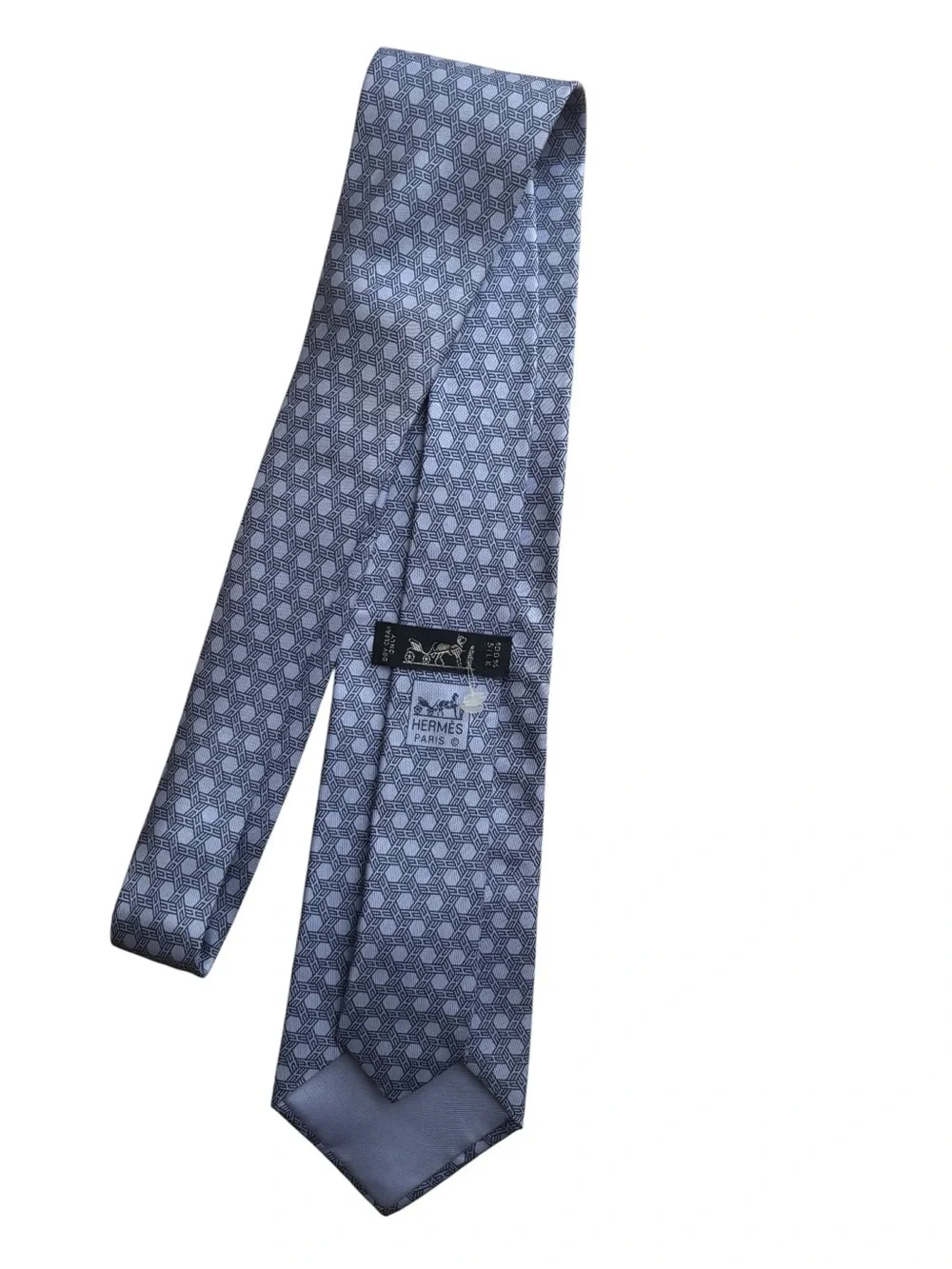 HERMÈS silk tie
